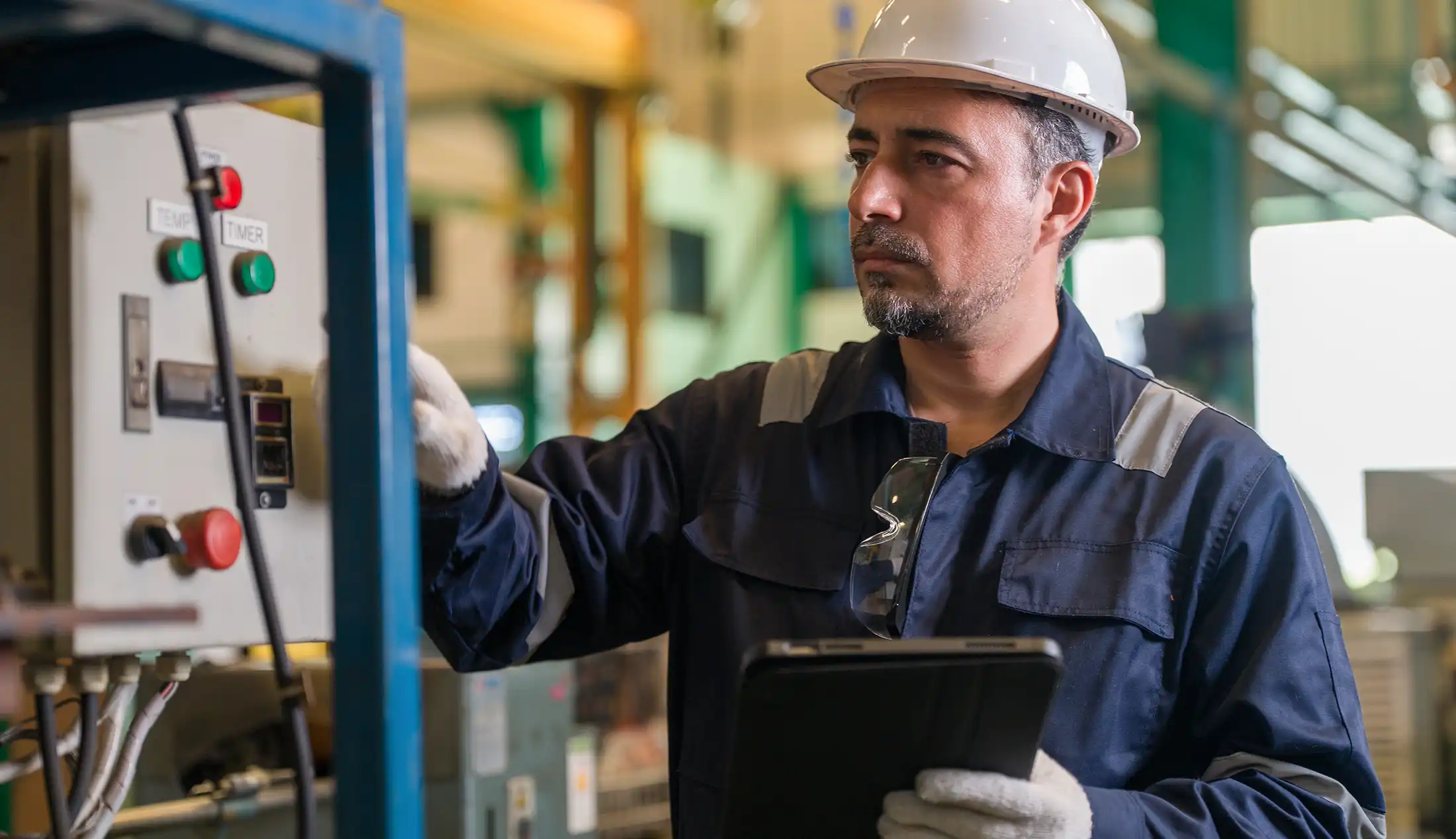 Male industrial worker