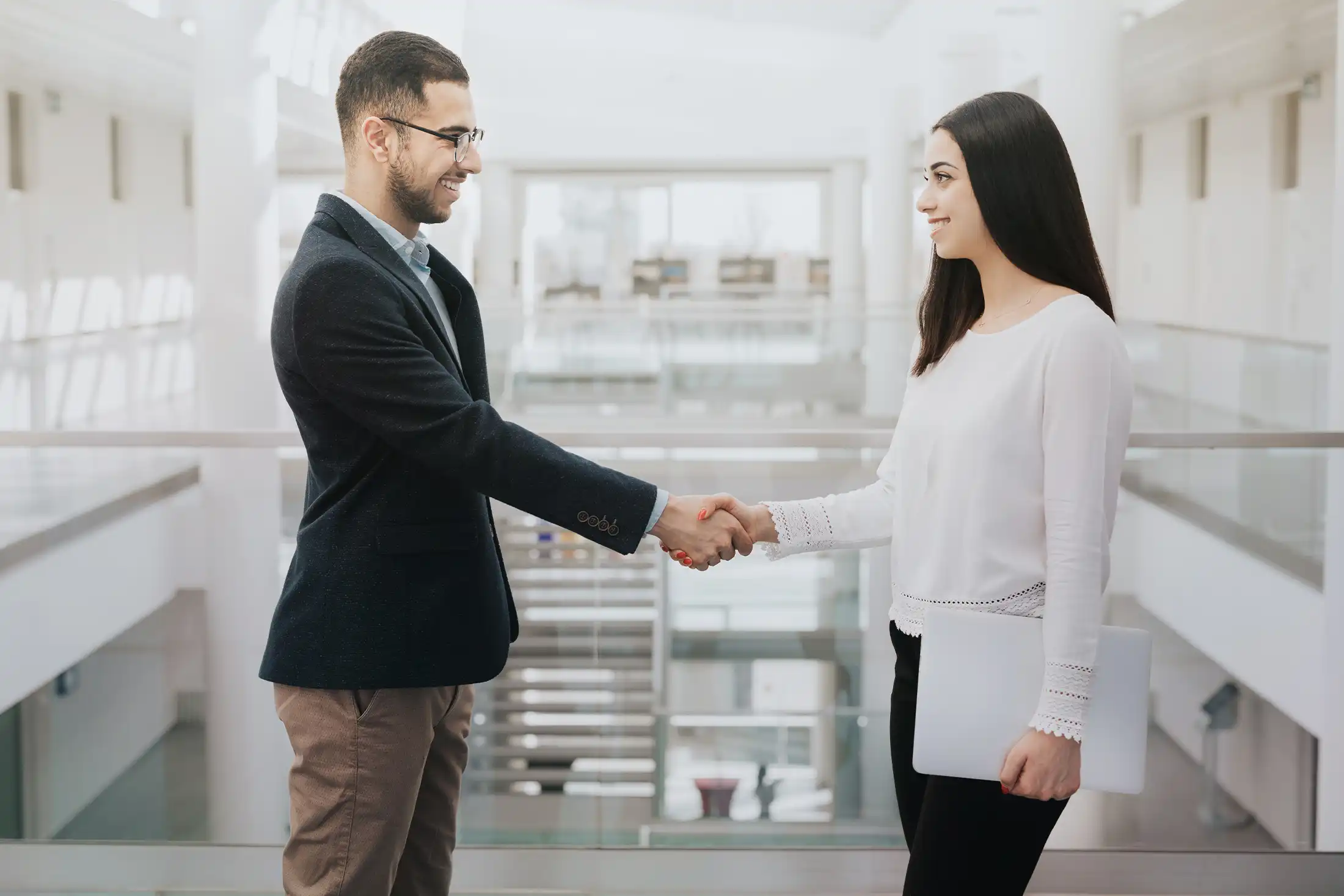 welcoming new employee