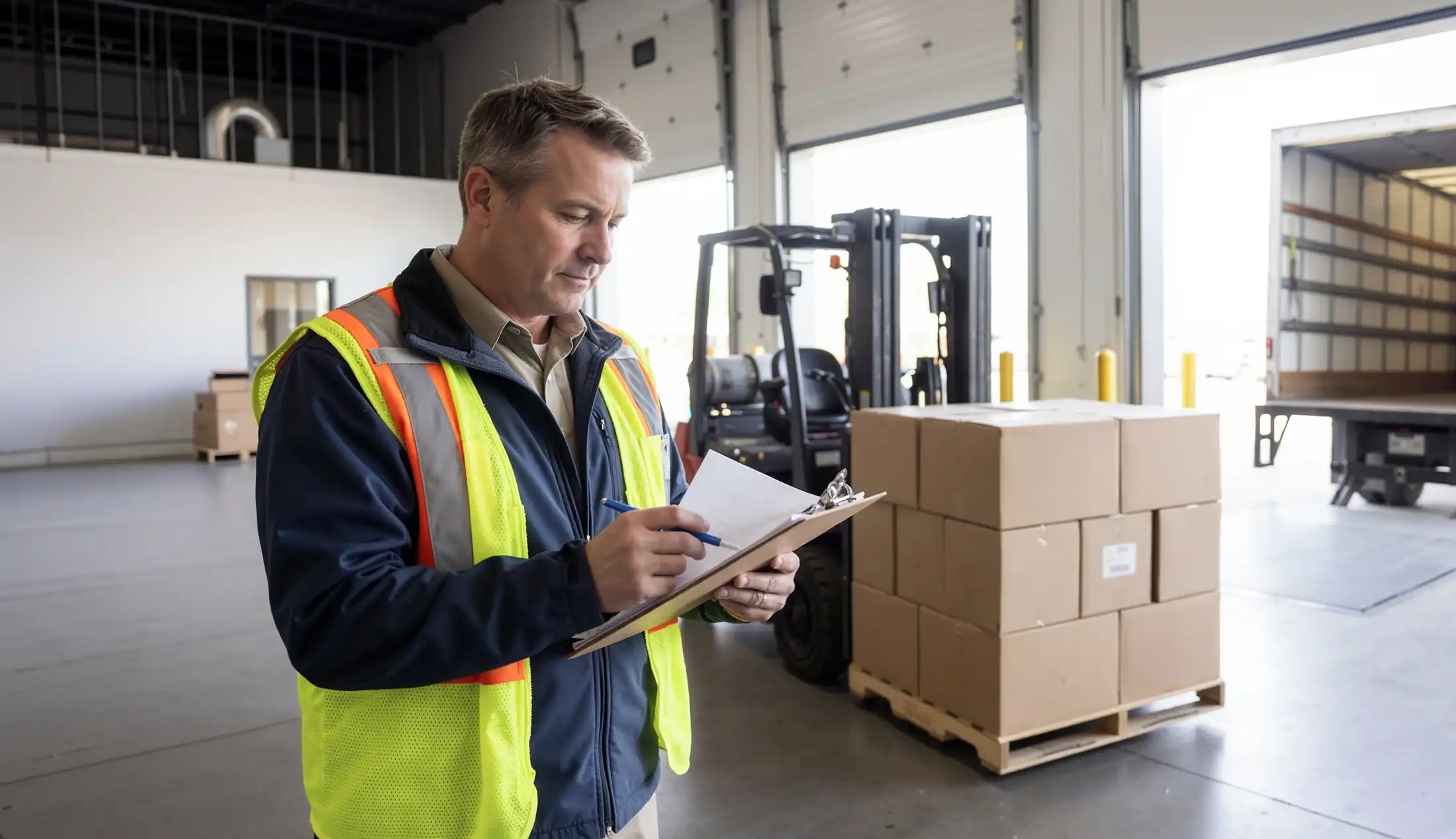 checks shipment papers